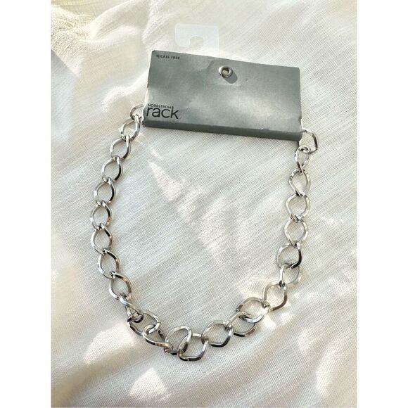 Norstrom’s silver colored chain-link necklace - Picture 4 of 4